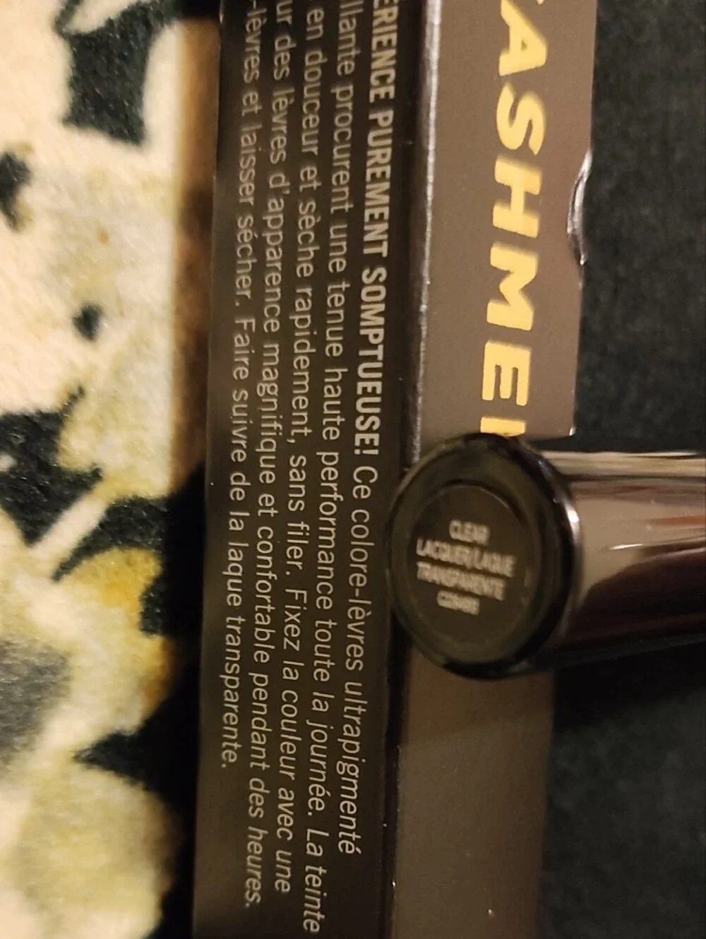 FMG Cashmere Rouge Lacquer Lip Color - Black Packaging
